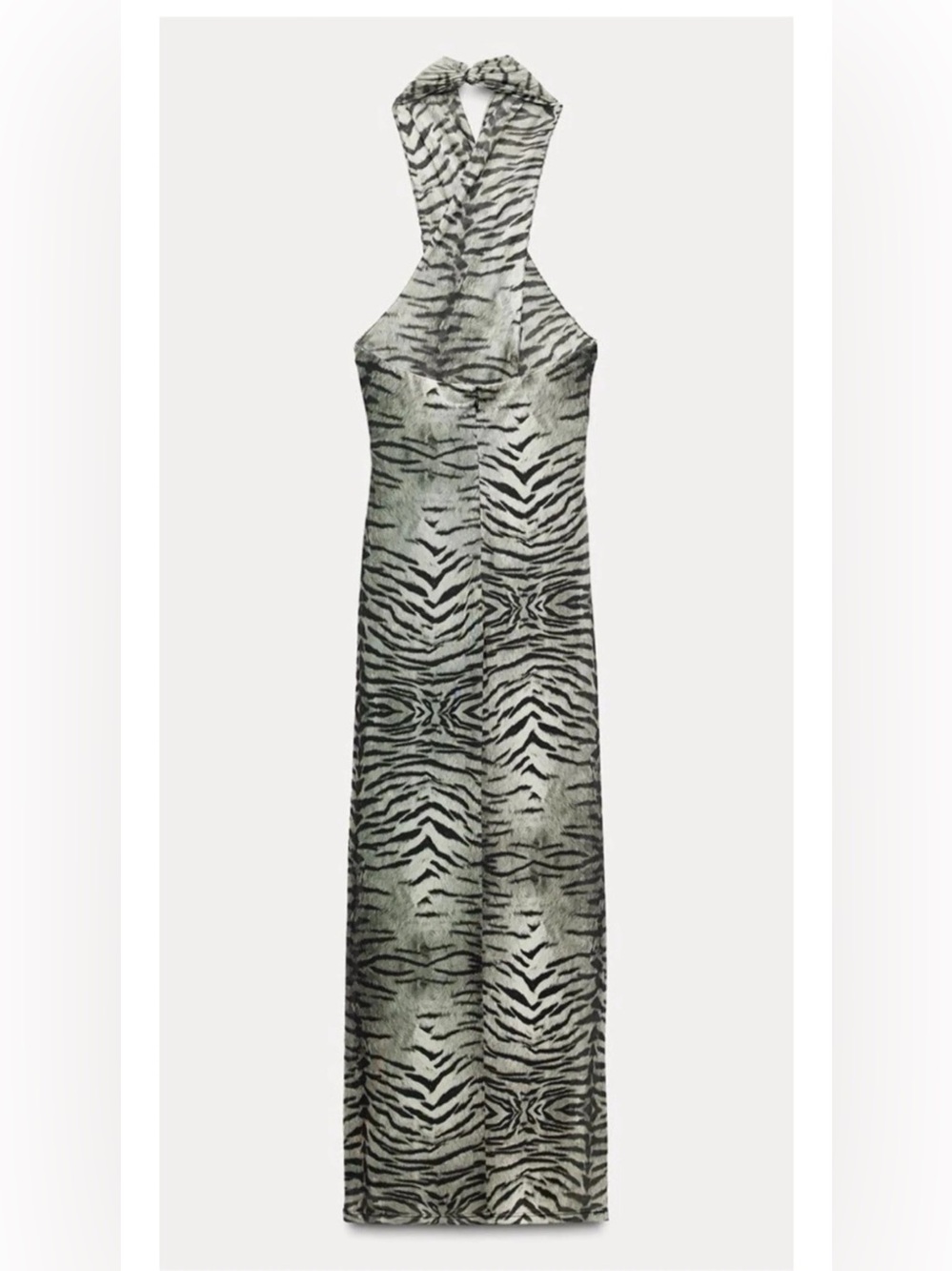 Zara Black and Gray Dress with Subtle Pattern - Picture 2 of 7